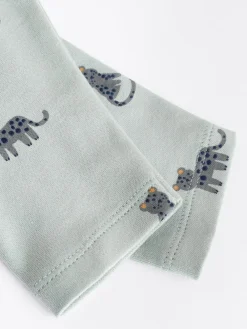 Next Teal Blue 5 Pack Baby Bodysuits