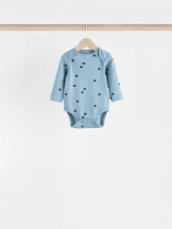 Next Teal Blue 5 Pack Baby Bodysuits