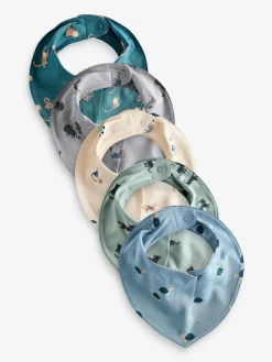 Next 5 Pack Dribble Baby 100% Cotton Bibs^ Bibs|Newborn Accessories