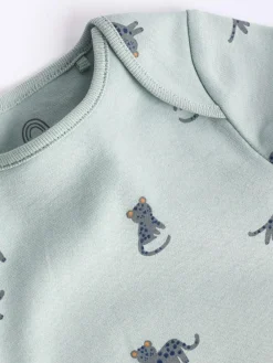 Discount Next Teal Blue Baby 100% Cotton Bodysuits 7 Pack