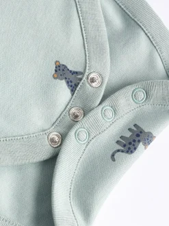 Discount Next Teal Blue Baby 100% Cotton Bodysuits 7 Pack