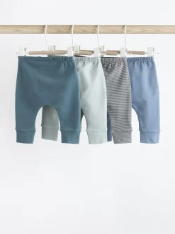 Best Next Baby Leggings 4 Pack (0mths-3yrs) Teal Blue
