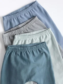 Best Next Baby Leggings 4 Pack (0mths-3yrs) Teal Blue