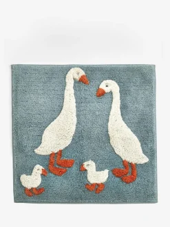 Sale Next Teal Blue Goose And Friends 100% Cotton Shower Mat
