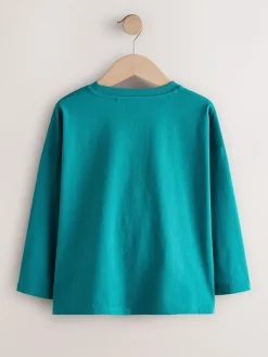 New Next Long Sleeve Top (3-16yrs) Teal Blue