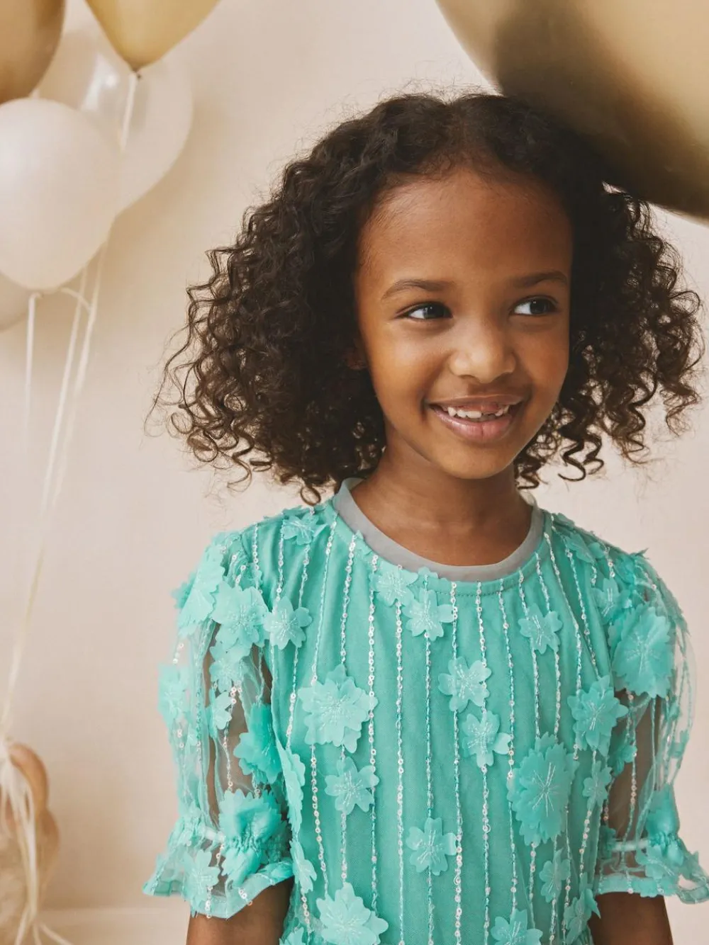 Next Mesh Flower Sequin Party Dress (3-16yrs)^ Dresses