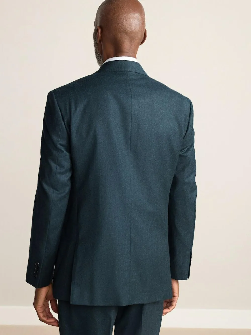 Next Teal Blue Regular Fit Signature Zignone Italian Wool Cashmere Blend Flannel Suit Jacket^ Blue Suits|Blazers & Formal Jackets