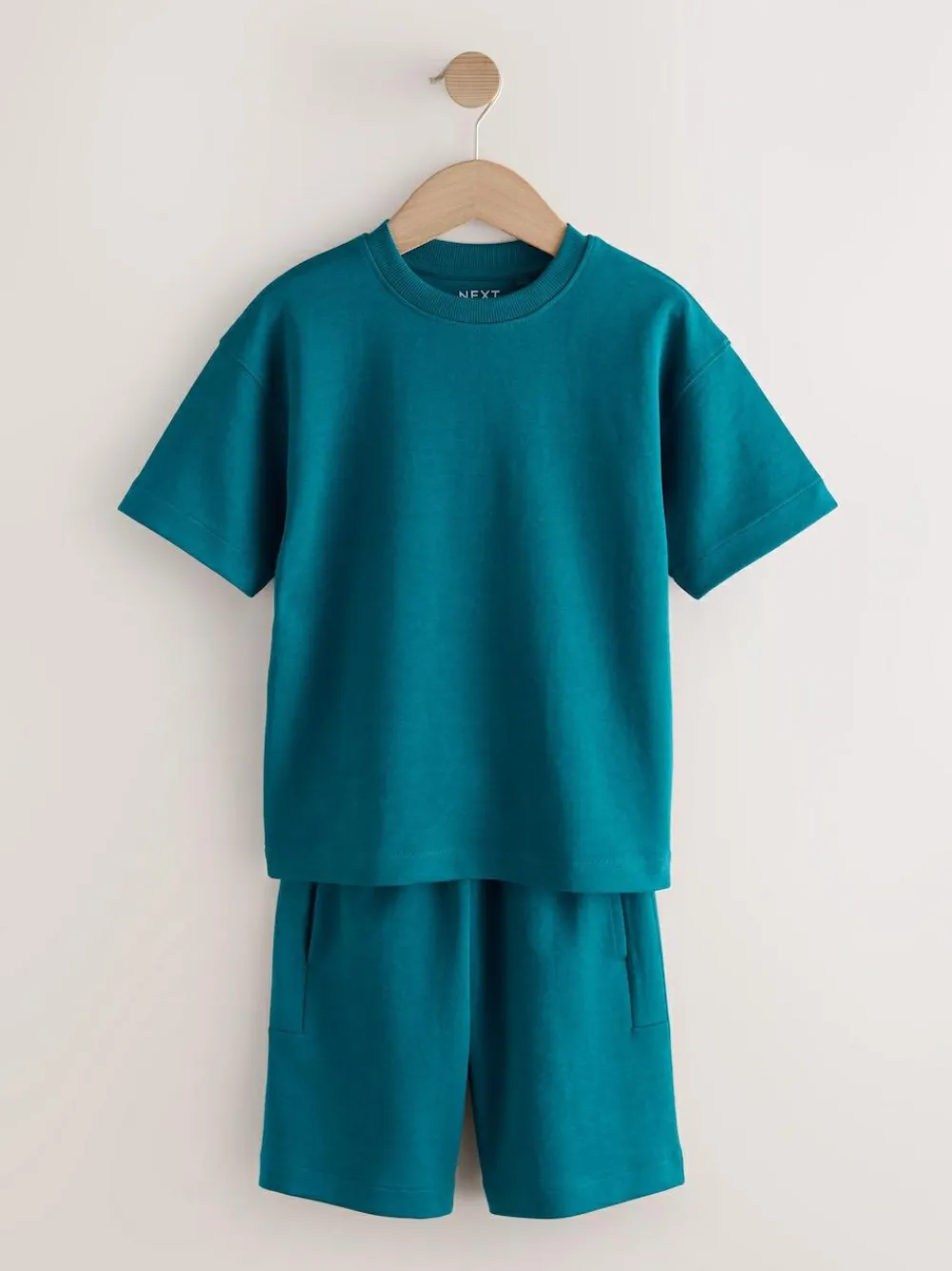 Next Relaxed Fit Heavyweight T-Shirt and Shorts Set (3-16yrs)^BOY Shorts