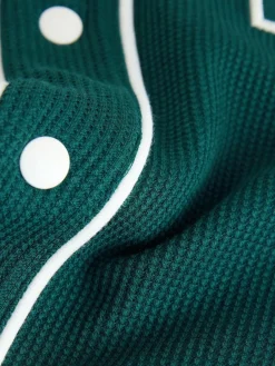 Clearance Next Short Sleeve Varsity Shorts Set (3mths-7yrs) Teal Blue