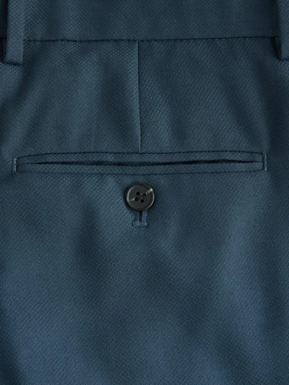 Outlet Next Teal Blue Slim Fit Textured Suit Trousers