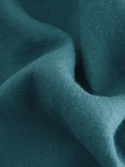 Sale Next Smart Front Linen Blend Wide Leg Trousers Teal Blue