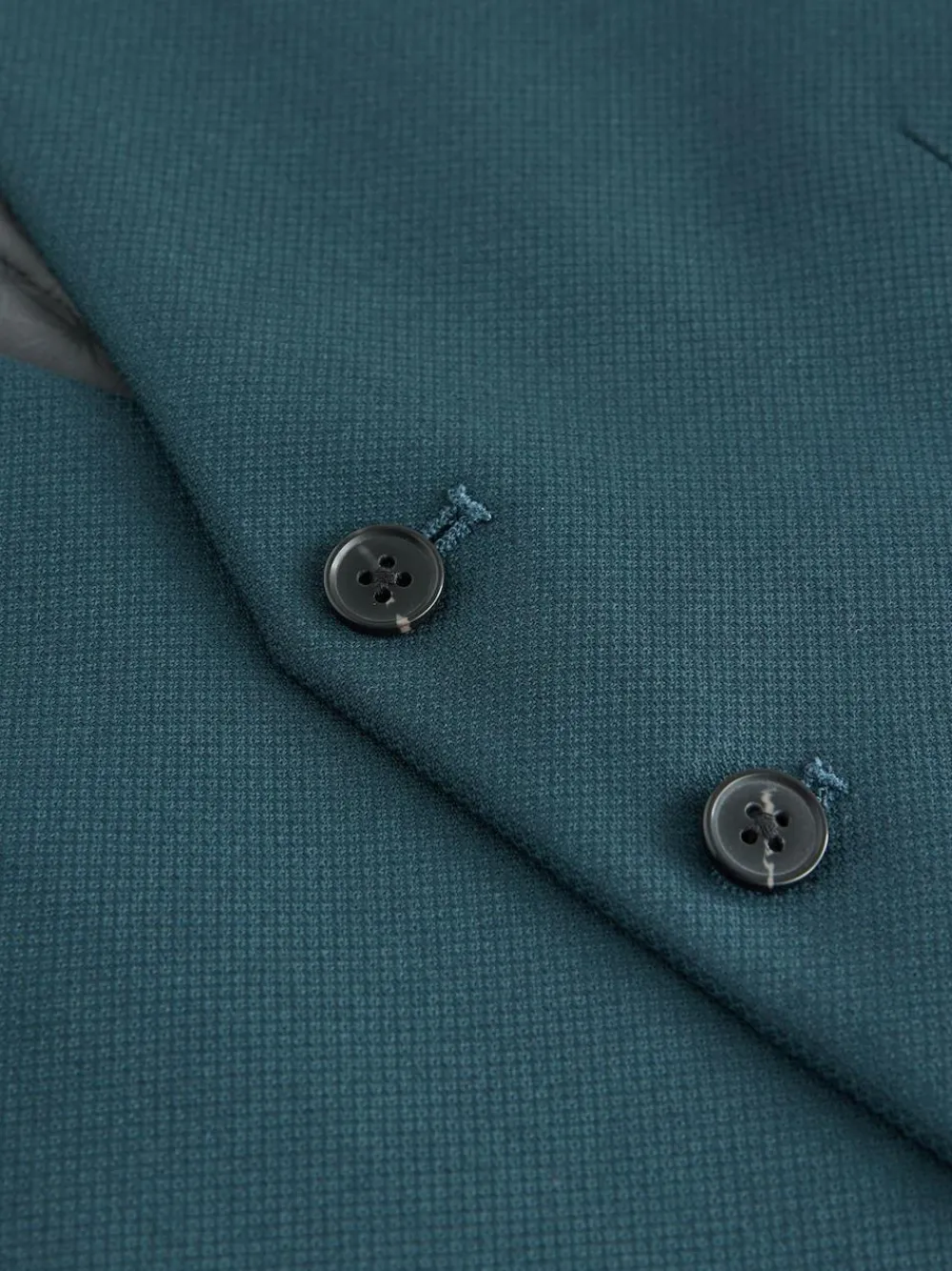 Clearance Next Teal Blue Textured Suit Waistcoat