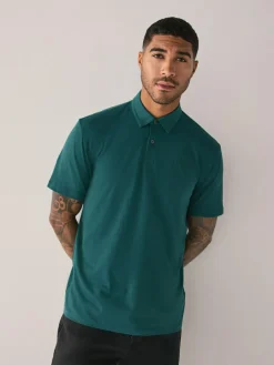 Next Teal Blue/Black/Rust Red Regular Fit Short Sleeve Jersey Polo Shirts 3 Pack^ Tops & T-Shirts