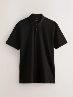 Next Teal Blue/Black/Rust Red Regular Fit Short Sleeve Jersey Polo Shirts 3 Pack^ Tops & T-Shirts