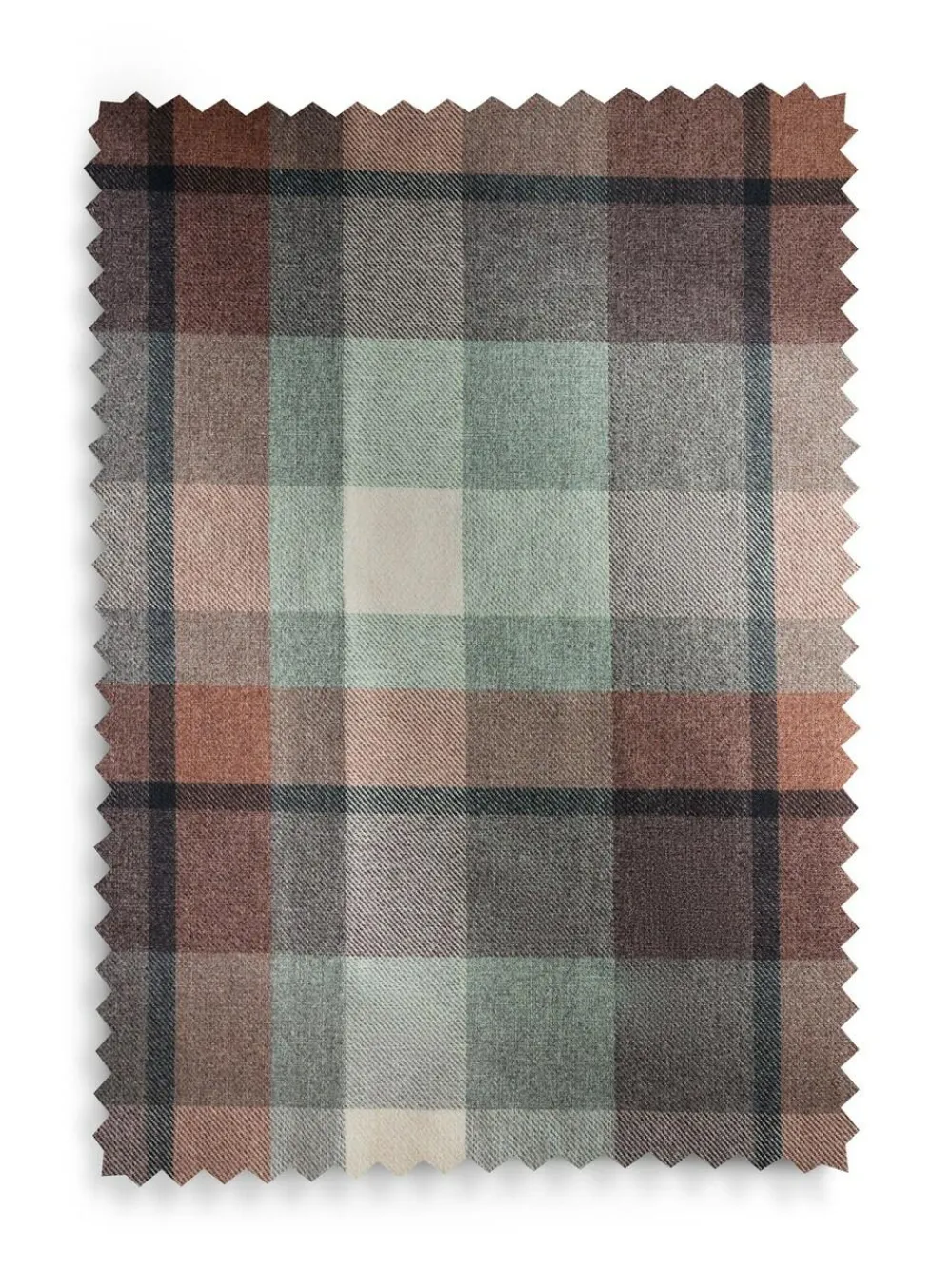 Next Teal Blue/Orange Brushed Check Eyelet Lined Curtains