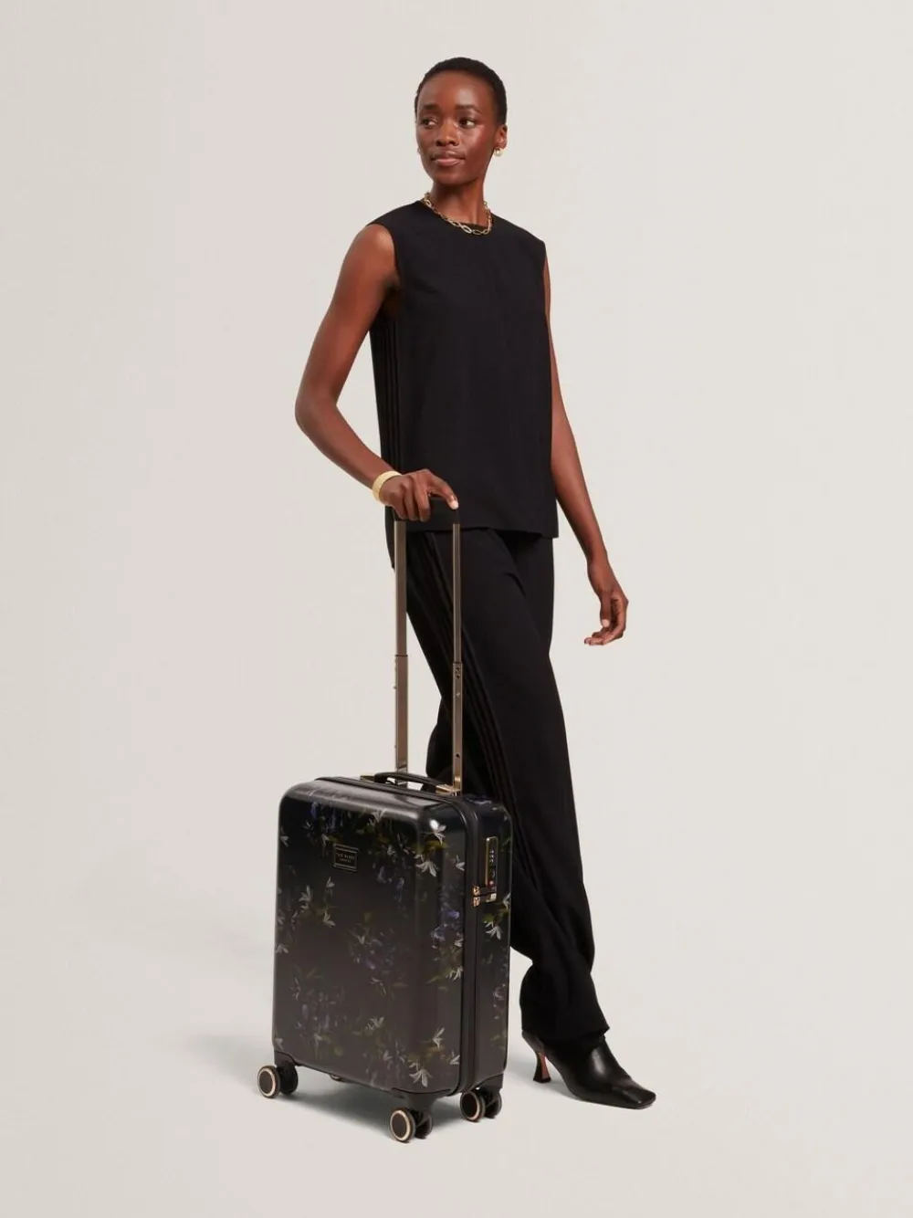 Ted Baker Blue Midnight Bloom Cabin Case^Women Luggage