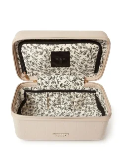 Outlet Ted Baker Icon Case Croc Vanity Case Nude
