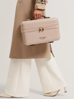 Outlet Ted Baker Icon Case Croc Vanity Case Nude
