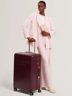 Sale Ted Baker Icon Case Croc Large Suitcase Red