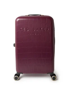 Discount Ted Baker Icon Case Croc Medium Suitcase Red