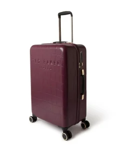 Discount Ted Baker Icon Case Croc Medium Suitcase Red