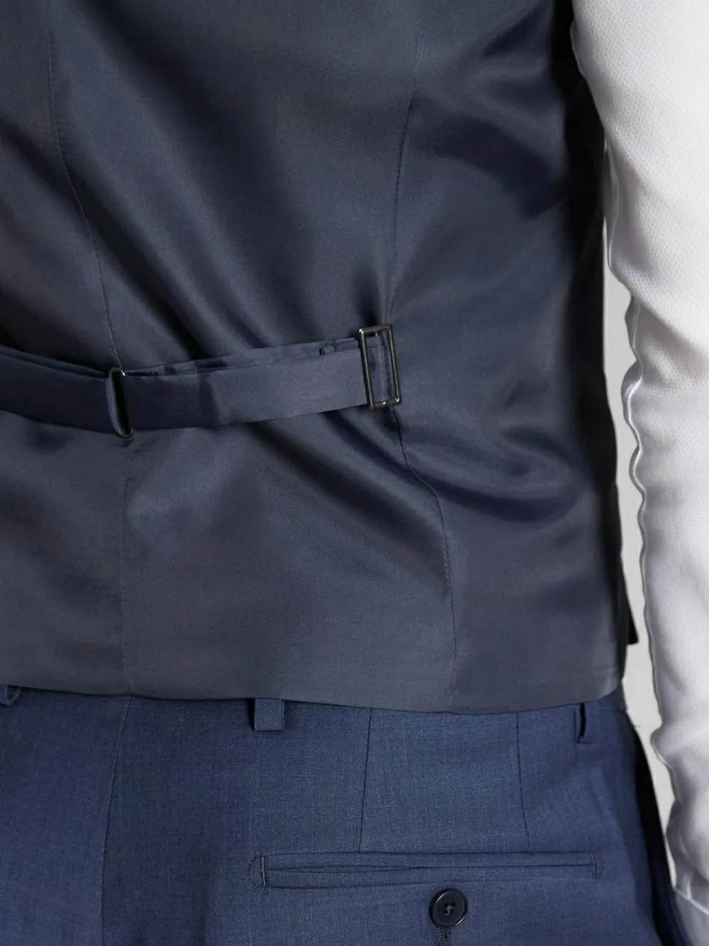 Ted Baker Tailoring Blue Premium Panama Waistcoat^ Vests