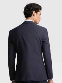 Ted Baker Tailoring Premium Navy Blue Panama Slim Suit Jacket^ Blue Suits|Suits & Tuxedos