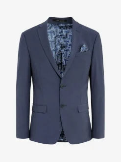 Ted Baker Tailoring Premium Blue Panama Slim Suit Jacket