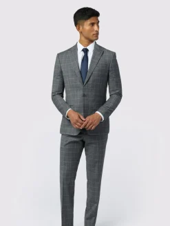 Clearance Ted Baker Tailoring Slim Grey Hilson Charc Text Jackets