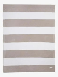 Hot The Little Tailor Baby 100% Cotton Textured Stripe Shawl Blanket