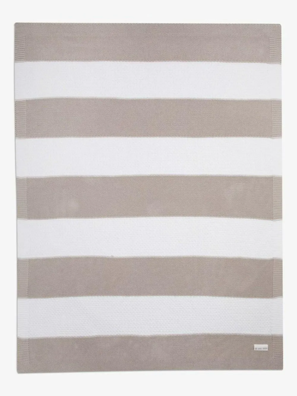 Hot The Little Tailor Baby 100% Cotton Textured Stripe Shawl Blanket