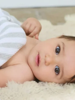 The Little Tailor Baby Chevron Design 100% Cotton Knitted Shawl^ Nursery Bedding|Blankets