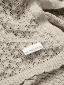 The Little Tailor Baby Scallop Design Pointelle 100% Cotton Blanket^ Nursery Bedding|Blankets