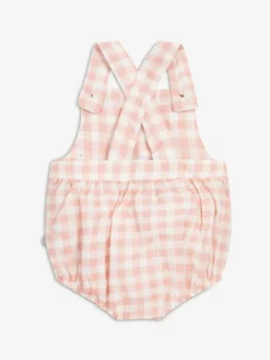 New The Little Tailor Baby Woven Shorty 100% Cotton Dungarees