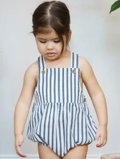 The Little Tailor Baby Woven Shorty 100% Cotton Romper^ Rompers & Overalls