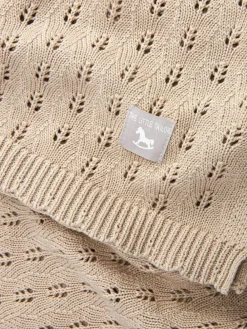 The Little Tailor Natural 100% Cotton Blanket^ Nursery Bedding