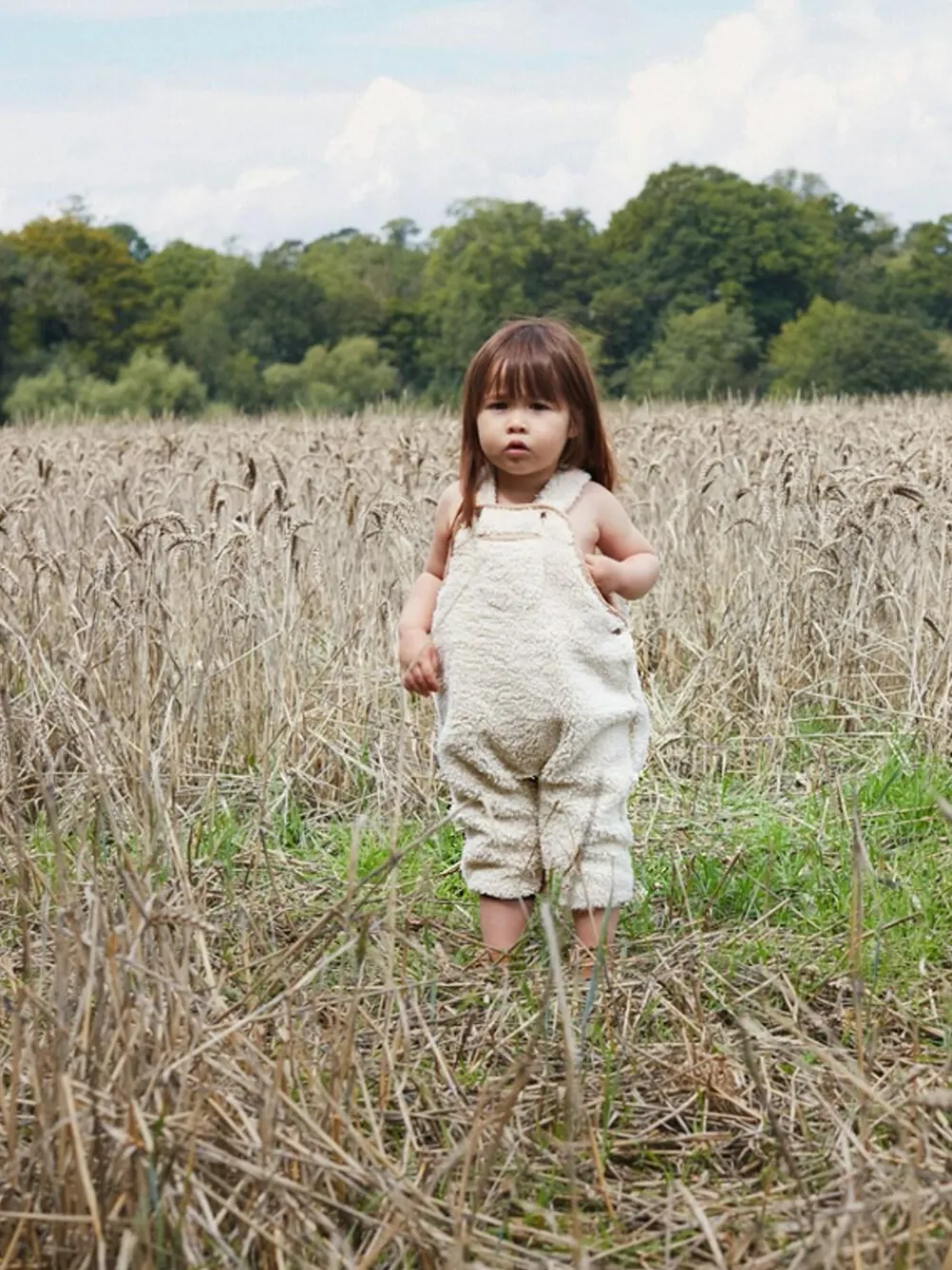 The Little Tailor Sherpa Fleece Cosy Baby Dungaree^BOY Dungarees