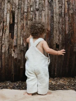 The Little Tailor Sherpa Fleece Cosy Baby Dungaree^BOY Dungarees