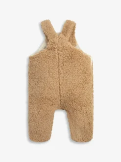 The Little Tailor Sherpa Fleece Cosy Baby Dungaree^BOY Rompers & Overalls|Dungarees