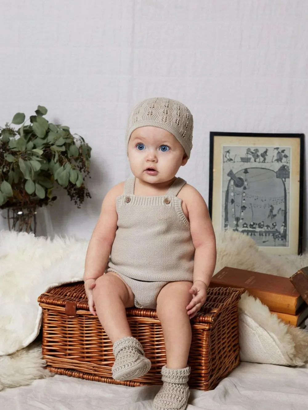 The Little Tailor Stylish Baby Knitted 100% Cotton Romper^ Rompers & Overalls
