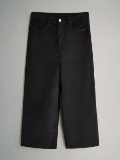 The Set 2 Pack Cord Wide Leg Jeans Cream/Black^Women Jeans|Jeans