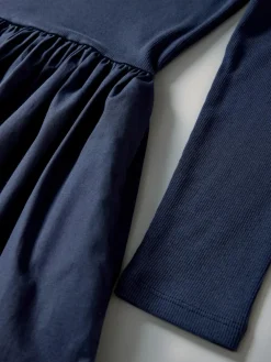 The Set 2 Pack Drop Waist Long Sleeve Dresses Navy Blue/Black