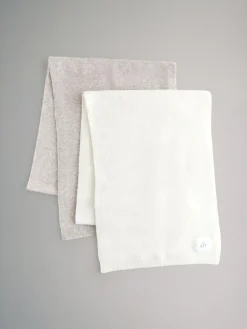 Sale The Set 2 Pack Fine Knit Scarf Set Oatmeal/Cream