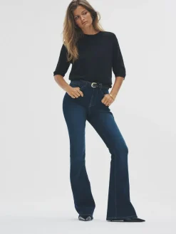 Outlet The Set 3 Pack Fine Knit T-Shirts Black/Neutral/Cream