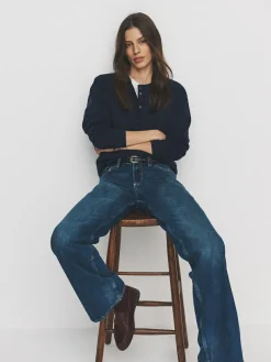 The Set 2 Pack Henley Sweatshirts Navy/Grey Marl^Women Hoodies & Sweatshirts