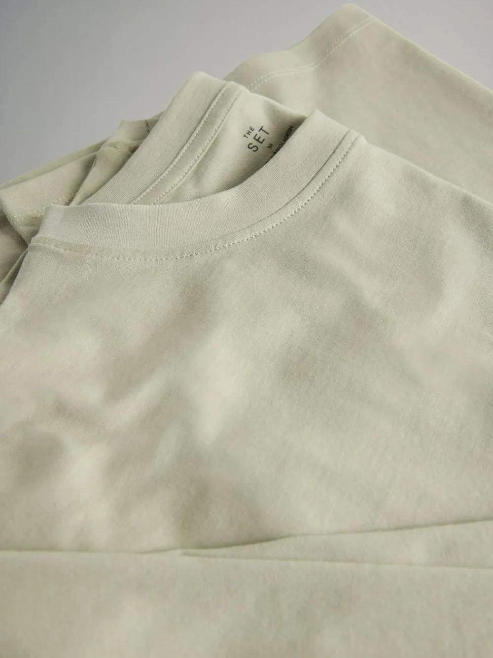 The Set 7 Pack Long Sleeve T-Shirts Navy/Blue/Red/Green/Light Blue/Stone Brown/White^Women Nightwear|Tops & T-Shirts