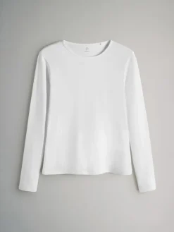 Sale The Set 7 Pack Long Sleeve Crew Neck T-Shirts Chocolate Brown/ Taupe Brown/ Light Brown/ Neutral