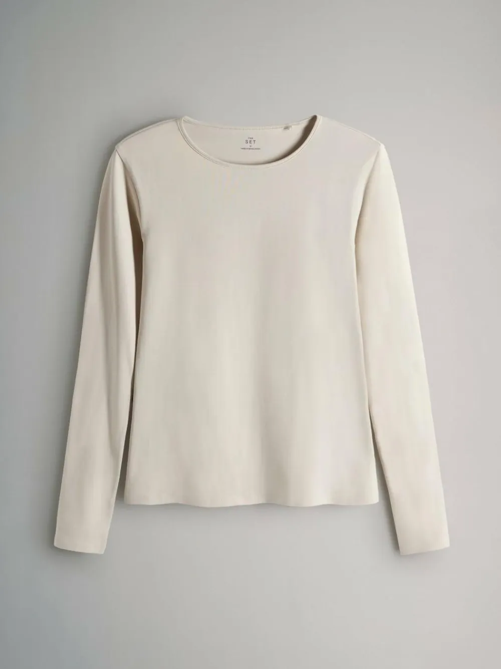 Sale The Set 7 Pack Long Sleeve Crew Neck T-Shirts Chocolate Brown/ Taupe Brown/ Light Brown/ Neutral