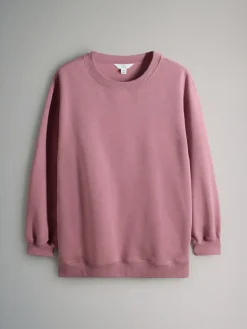 Outlet The Set 2 Pack Longline Crew Neck Sweatshirt Navy/Pink