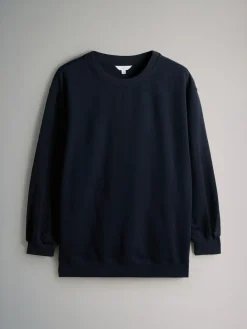 Outlet The Set 2 Pack Longline Crew Neck Sweatshirt Navy/Pink